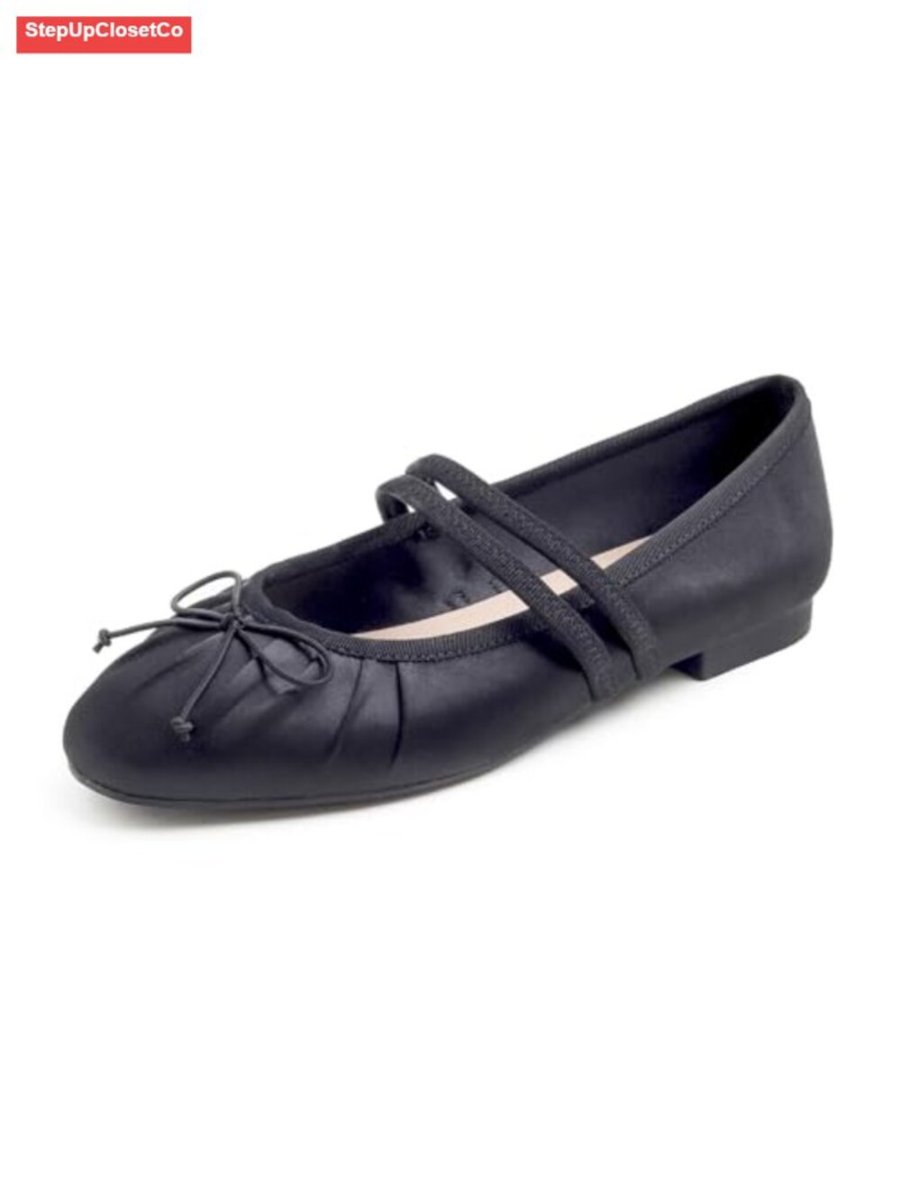 Women's Square Toe Mary Jane Flats with Strap Comfort Dressy Work Shoes